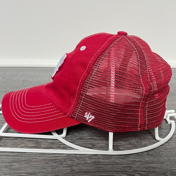 Wisconsin Badgers Red “W” Mesh Hat. Forty Seven Brand. Size M-L - Picture 6 of 7